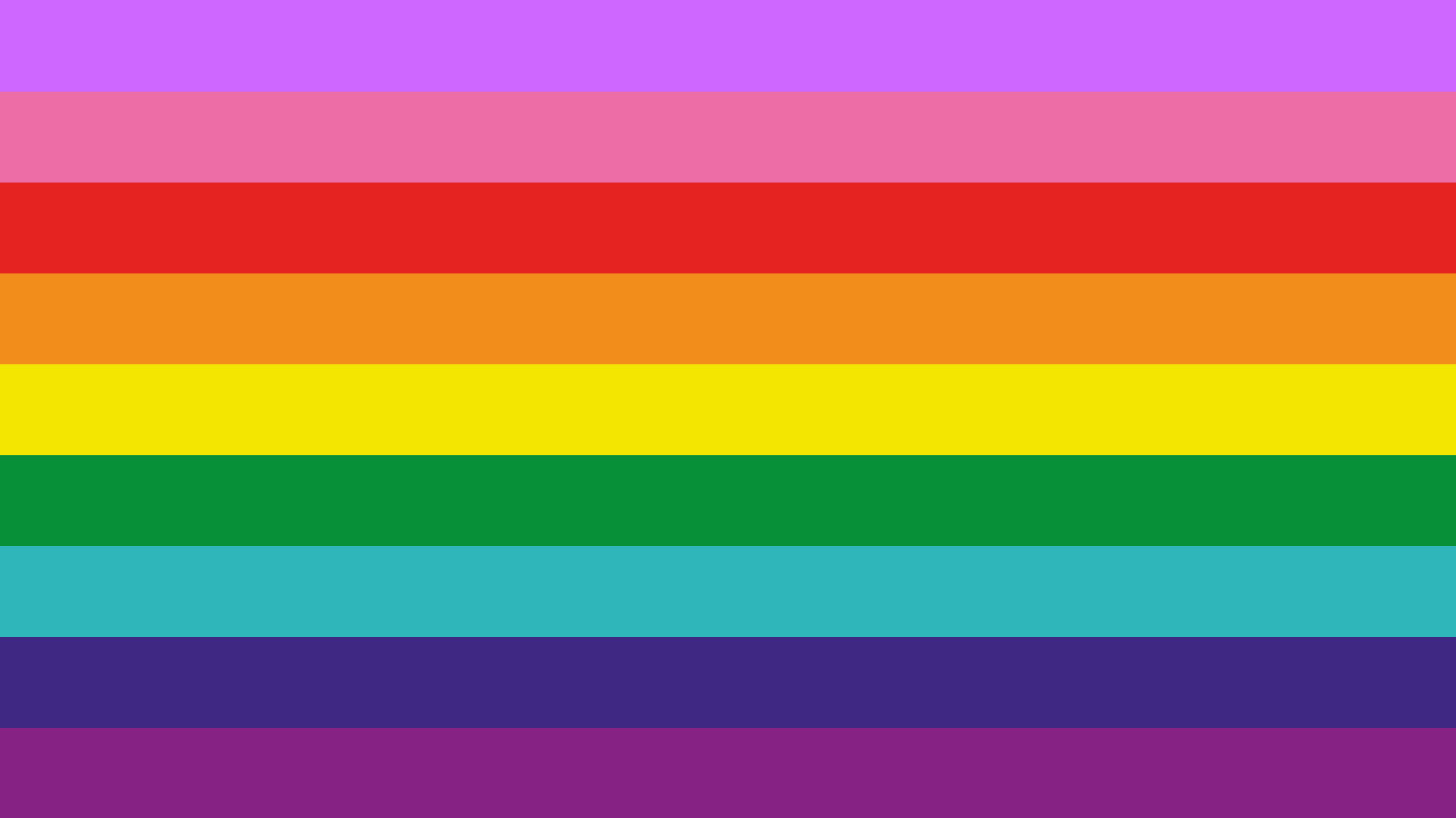 the 9-stripe rainbow pride flag