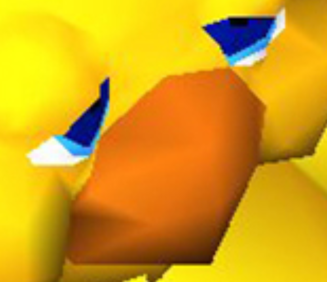 a close up 3D render of some sort of fat yellow bird. i think it's a 'chocobo.' this doesn't mean anything to me though