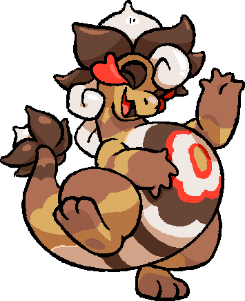 static sprite of bongus cheering