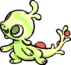 static sprite of sprecko ready to receive a ball