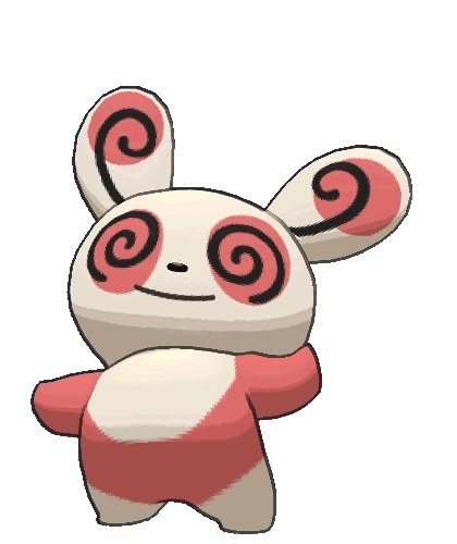 a gif of spinda teetering in place