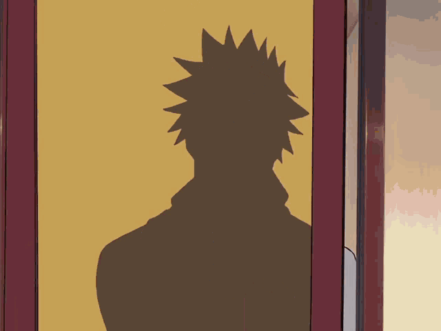 a gif from the Bleach anime. Ichigo walks through the front door speaking only to be hit by a surprise aerial kick from his father